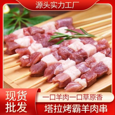 家庭羊肉串内蒙原切烧烤烤肉食材半成品新鲜羊肉串带干撒料羊肉类