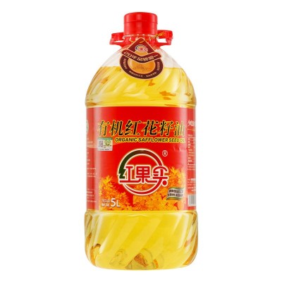 红花籽油新疆红果实红花籽油5升物理压榨精炼食用植物油