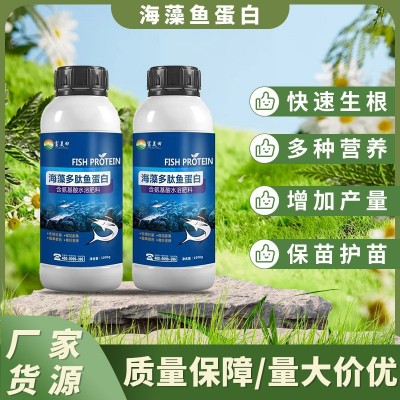 氨基酸多肽海藻鱼蛋白叶面肥一喷绿生根膨果提品质果树蔬菜冲施肥