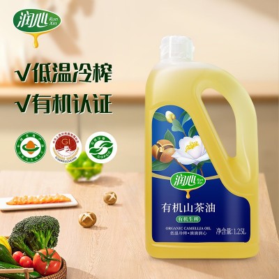 润心有机山茶油(有机生榨）1.25L