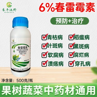 6%春雷霉素水稻稻瘟病角斑病软腐病春雷雷霉素春蕾霉素农 药杀菌