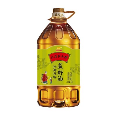 金龙鱼外婆乡小榨巴蜀风味菜籽油5L非转基因 物理压榨 菜籽油D