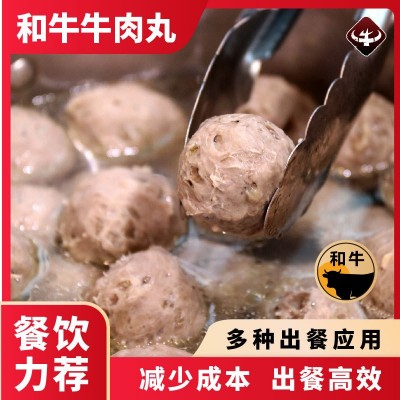 真牛馆牛肉丸2kg火锅食材麻辣烫速冻和牛食品商用批发半成品丸子