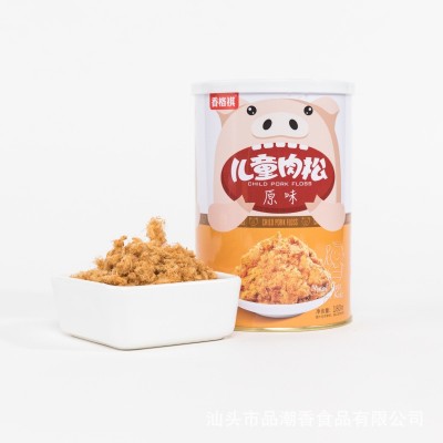 香格祺年货零食批发80g罐装烘焙寿司原味猪肉松